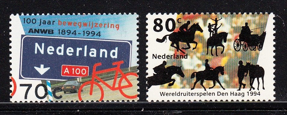 3348 - Nederland nvph 1616/1617 postfris , 100 jaar ANWB, Verzenden, Na 1940, Postfris