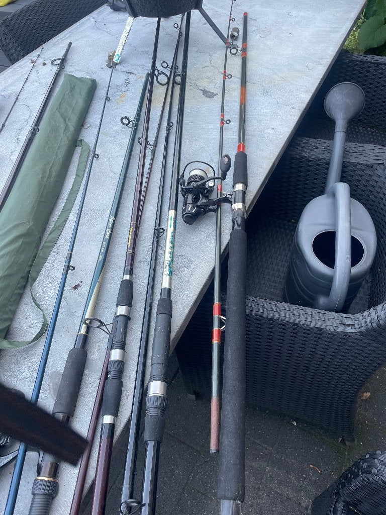 visspullen, Watersport en Boten, Ophalen, Gebruikt, Complete hengel