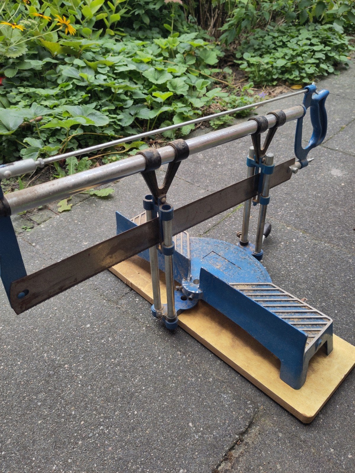 verstekzaag handzaag, Doe-het-zelf en Verbouw, Ophalen, Gebruikt, Afkortzaag, 30 tot 70 mm