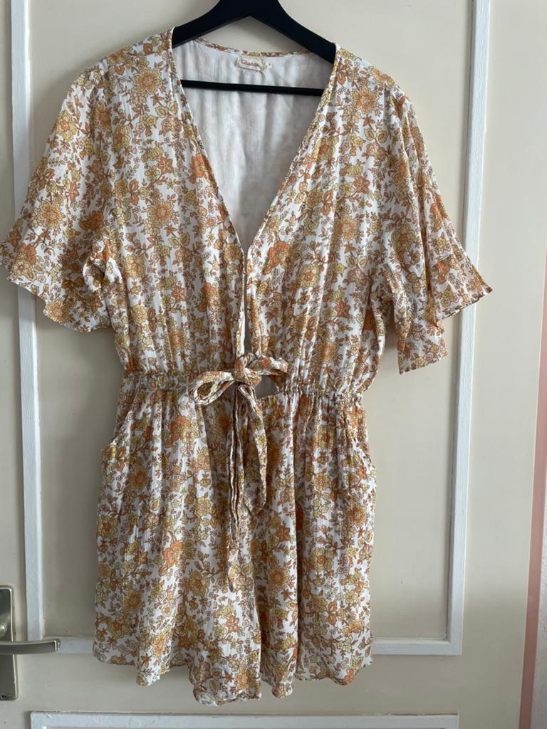 Ghanda Jumpsuit maat L, Kleding | Dames, Jumpsuits, Ophalen of Verzenden, Zo goed als nieuw, Maat 42/44 (L), Blauw