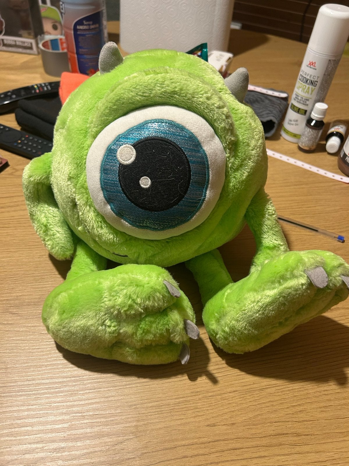 Monster Inc. Knuffel Mike Wazowski - Disney Pluche, Disney, Overige typen, Ophalen of Verzenden, Zo goed als nieuw