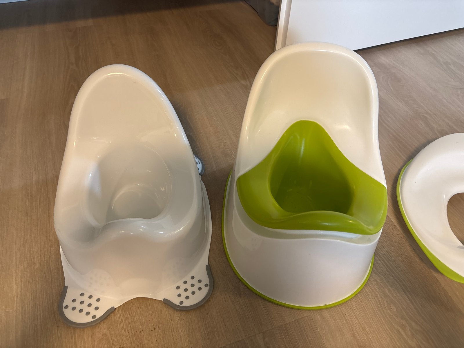 2 Potjes en 2 wc-bril verkleiner set en krukje, Ophalen, Gebruikt