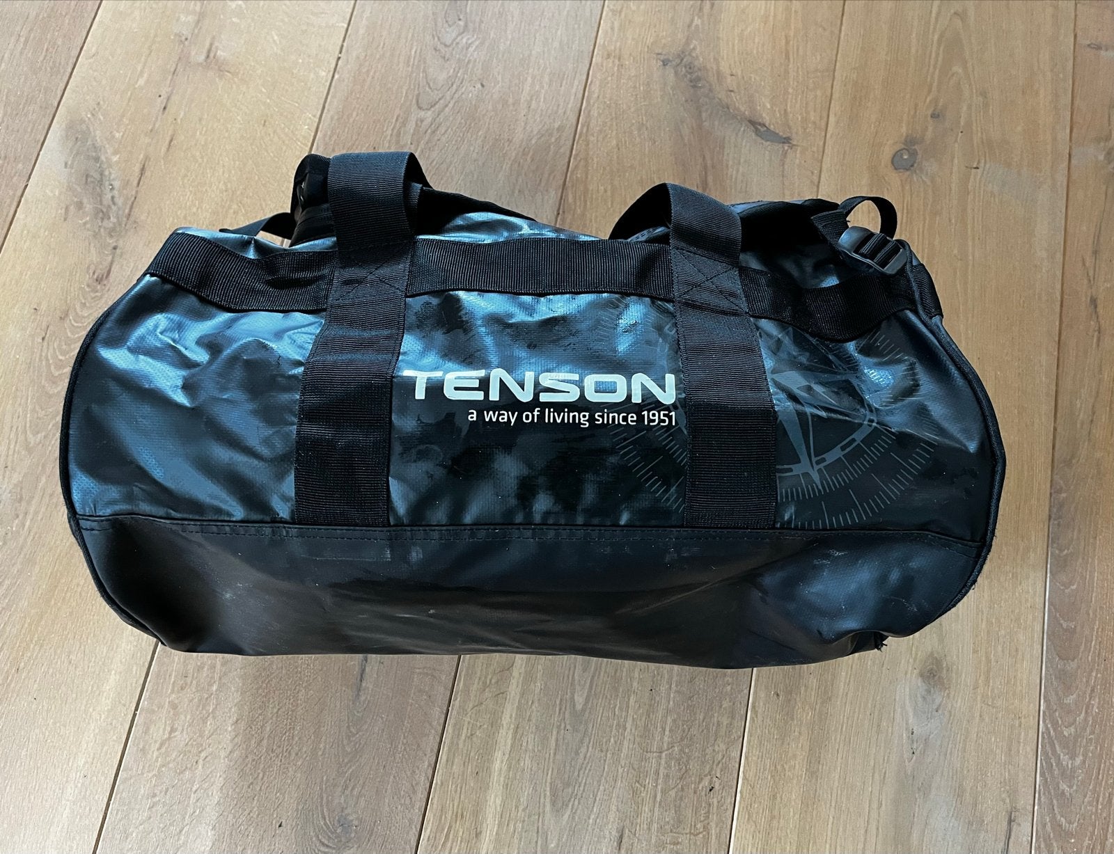 Tenson weekendtas., 40 tot 60 cm, Gebruikt, 20 tot 30 cm, Zwart