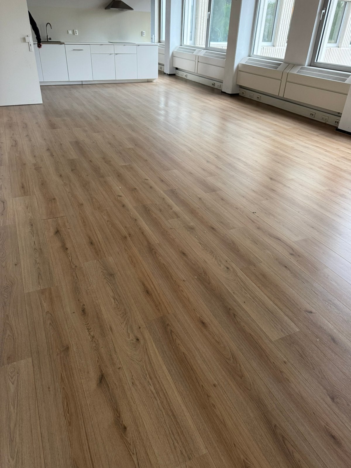Mooie partij laminaatvloer circa 100 m2, Ophalen, 50 tot 150 cm, Zo goed als nieuw, 10 m² of meer