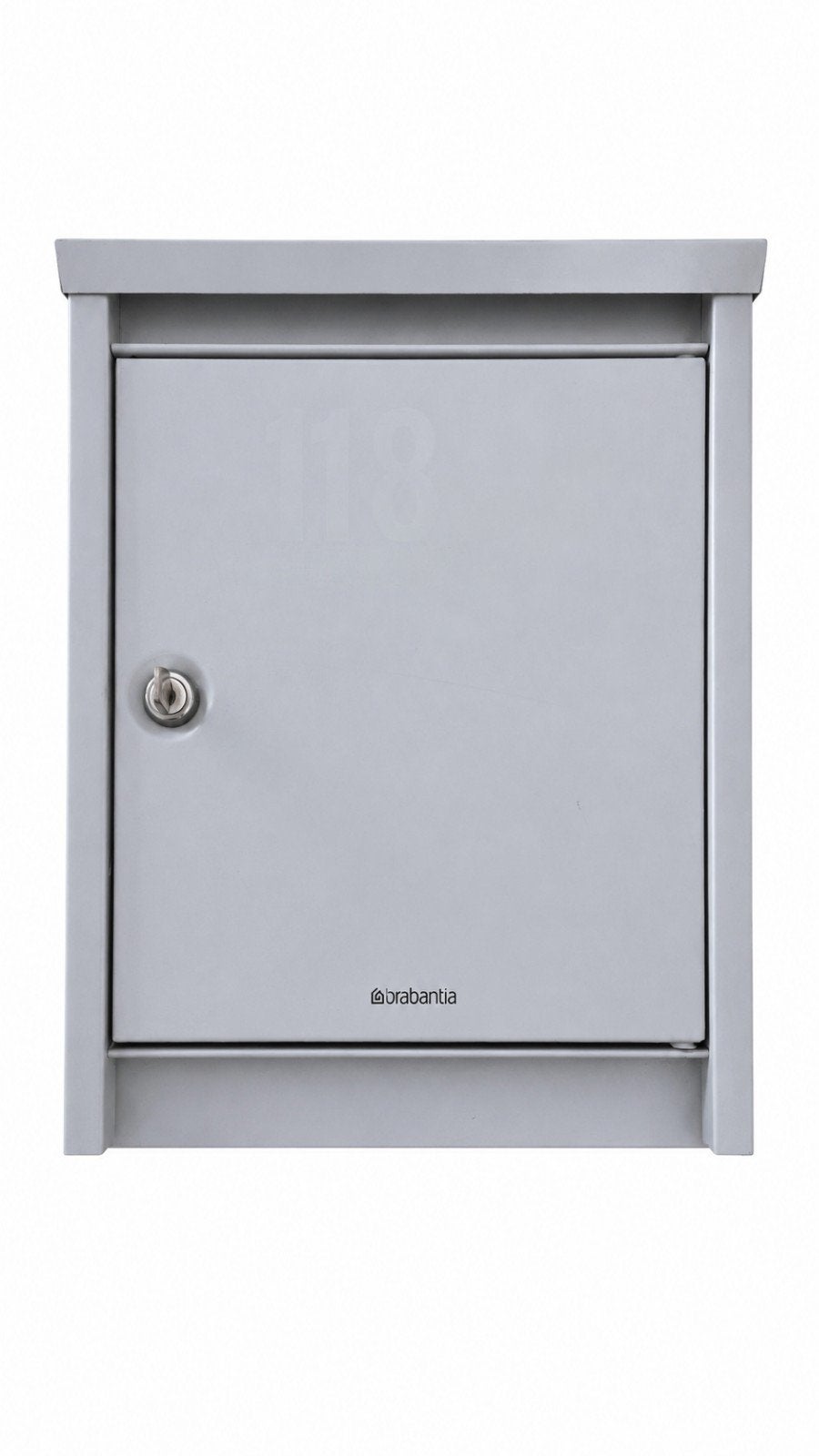 Brabantia Wandbrievenbus - Grijs -, Ophalen, Zo goed als nieuw, Staal, Wandbrievenbus