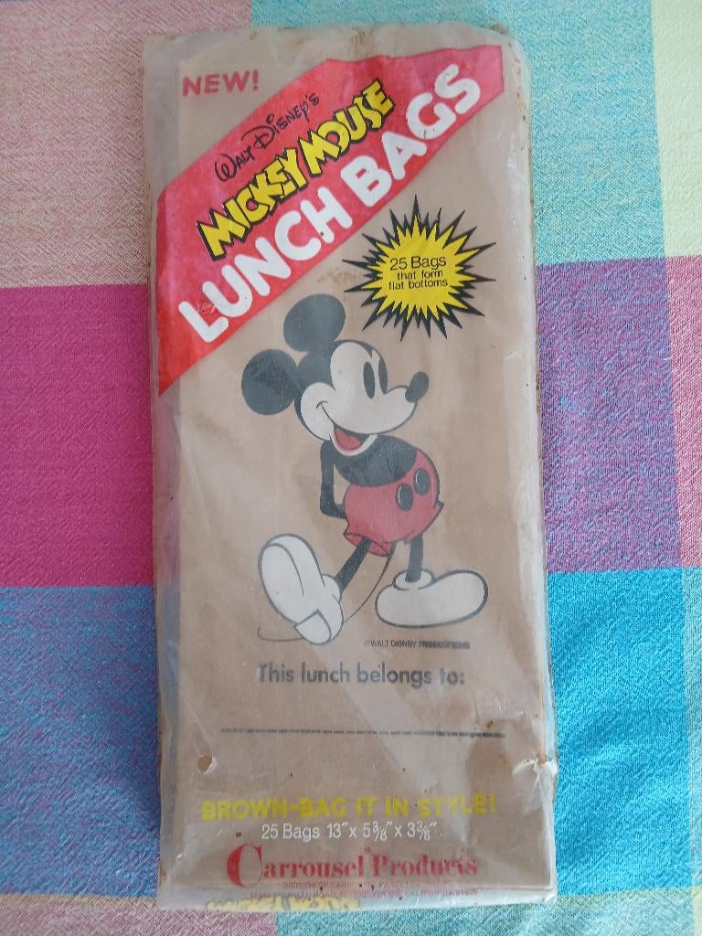 Mickey Mouse broodzakken, Ophalen of Verzenden, Mickey Mouse, Zo goed als nieuw, Overige typen