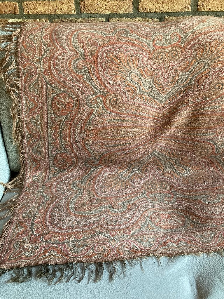 Brocante kapstokkleed - worteldoek, Ophalen of Verzenden
