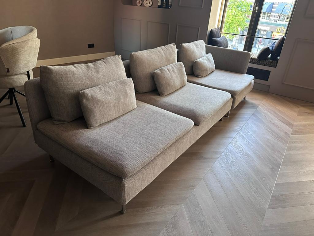 Grijze Söderhamn IKEA 3 zits en hoek element., Huis en Inrichting, Ophalen, Gebruikt, Stof