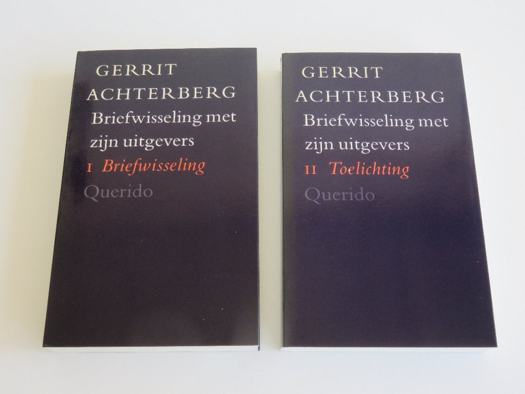 Gerrit Achterberg Briefwisseling met zijn uitgevers, Overige, Ophalen of Verzenden, Zo goed als nieuw, Gerrit Achterberg