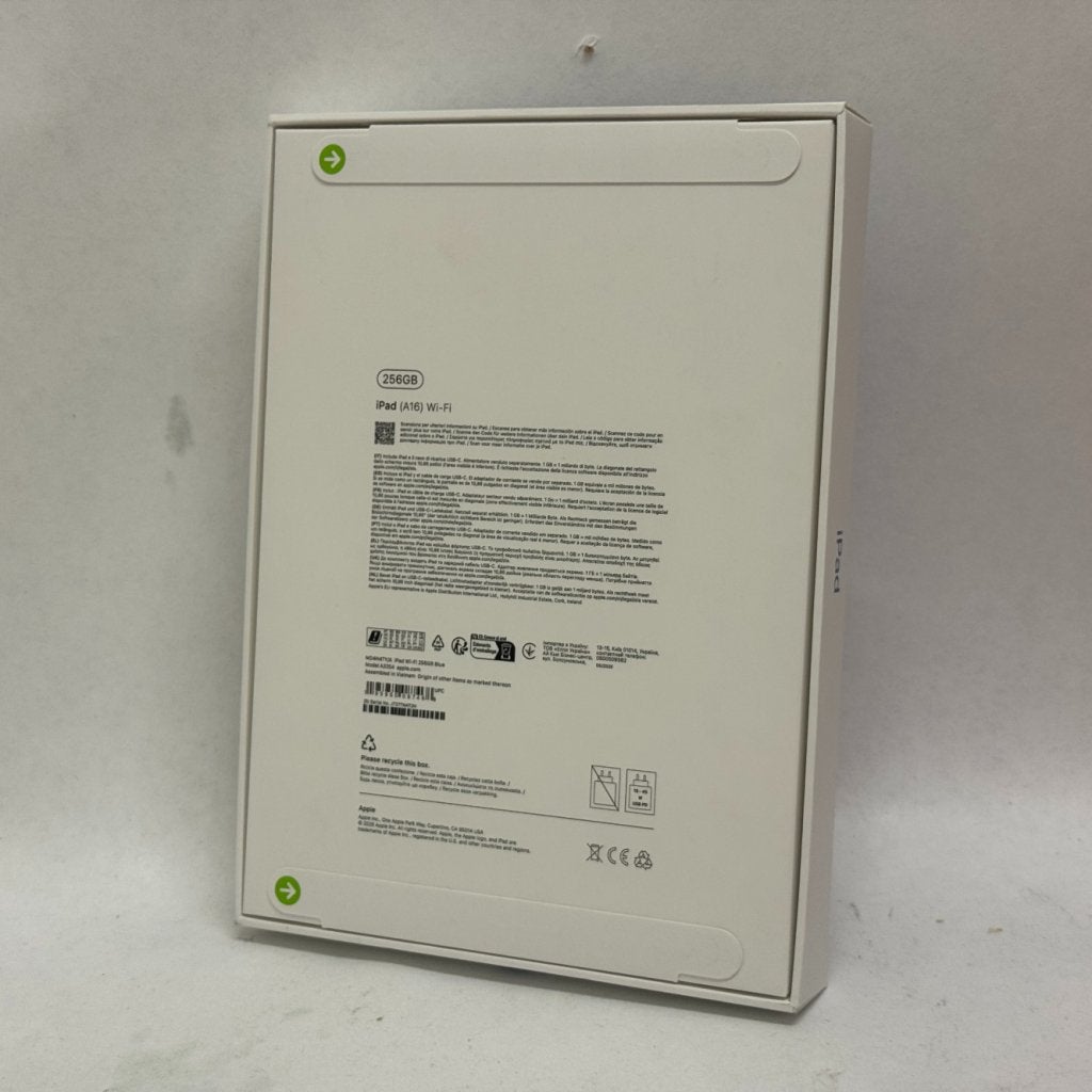 Apple iPad A16 (2025) 256GB Wi-Fi Blue (Nieuw), Apple, Gebruikt, Support@apple.com, One Apple Park Way
Cupertino, CA 95014
United States