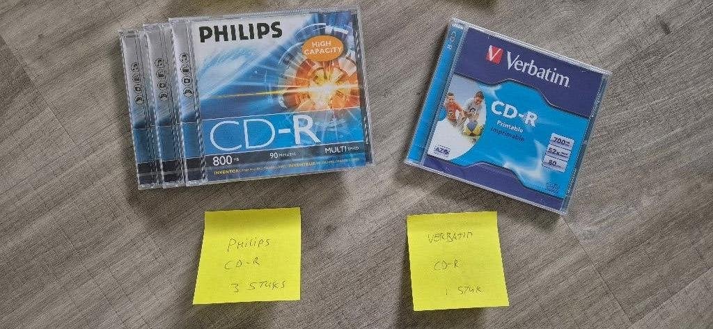 69 lege DVD's en CD's met 35 lege hoesjes, Computers en Software, Philips, Nieuw, Ophalen of Verzenden, Herschrijfbaar