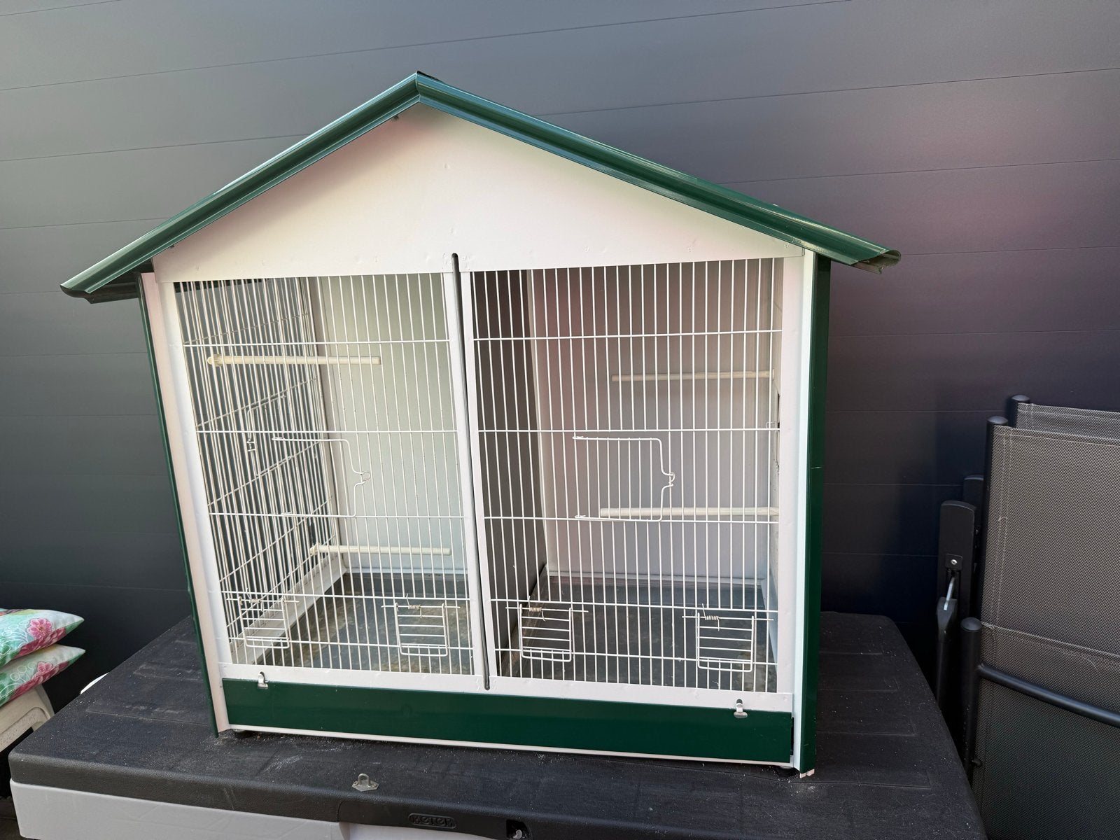 Wandvoliére met toebehoren, Dieren en Toebehoren, Ophalen, Gebruikt, Vogelkooi