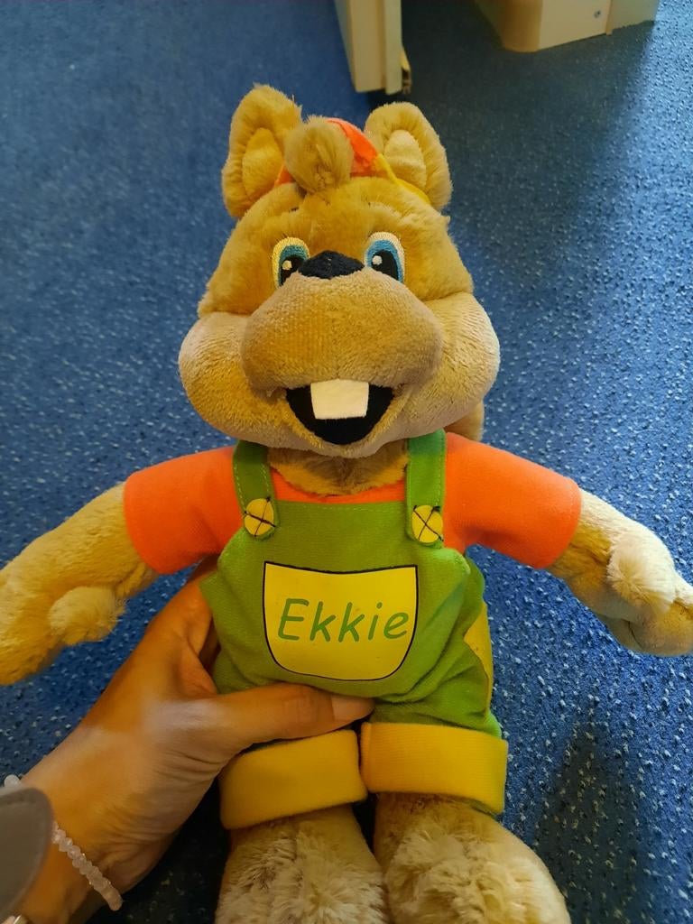 Ekkie de eekhoorn knuffel, Overige merken, Overige karakters, Overige typen, Ophalen of Verzenden
