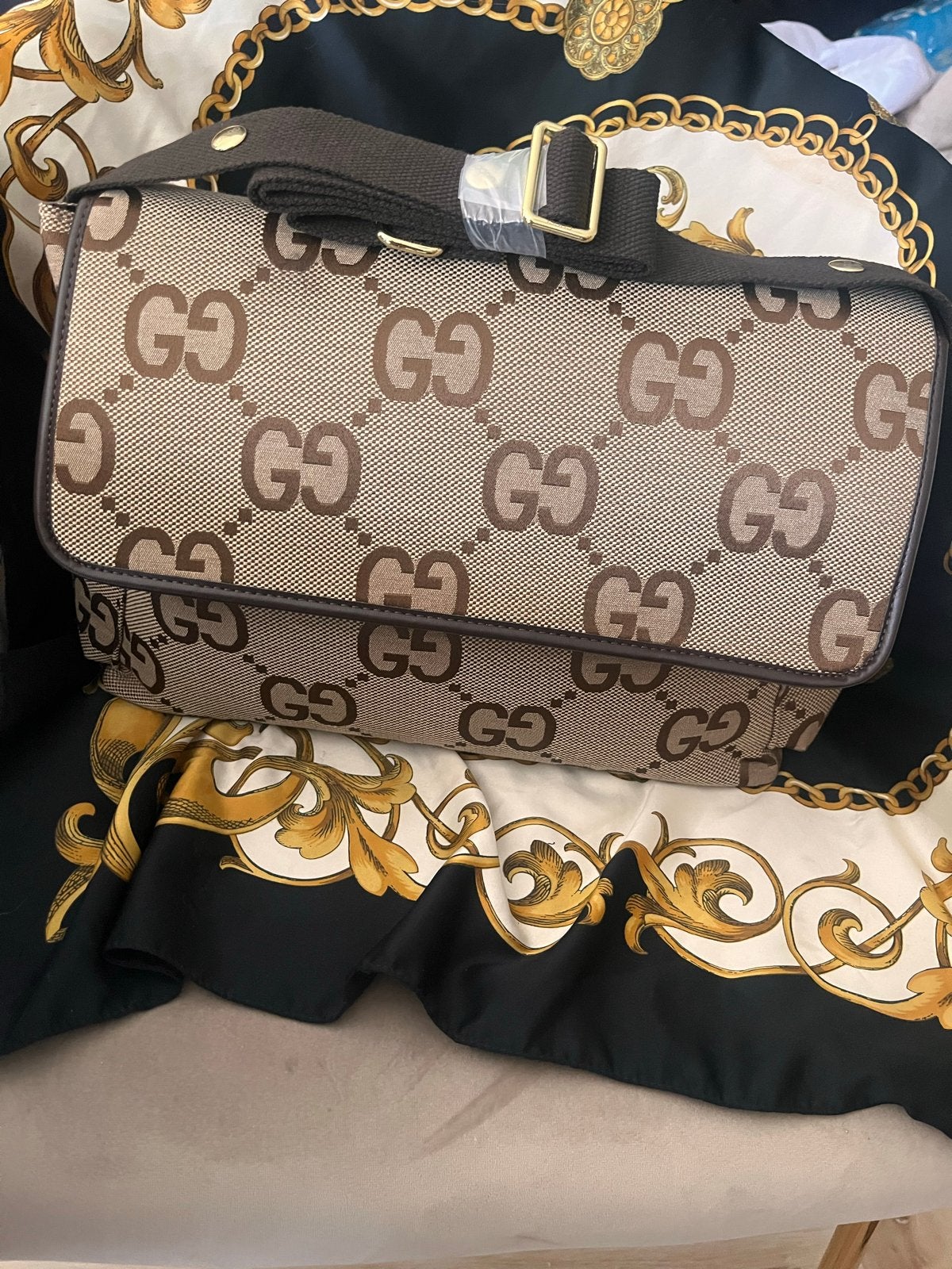 Nieuwe Gucci Luiertas - Bruin, Verzorgingstas, Bruin, Gucci, Nieuw