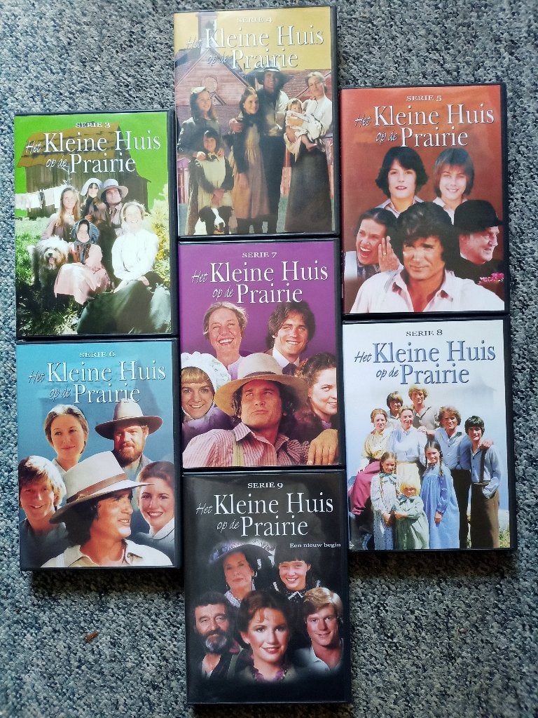 Het Kleine Huis op de Prairie DVD(Serie 3, 4, 5, 6, 7, 8, 9), Cd's en Dvd's, Engels, Alle leeftijden, Nederlands, Drama