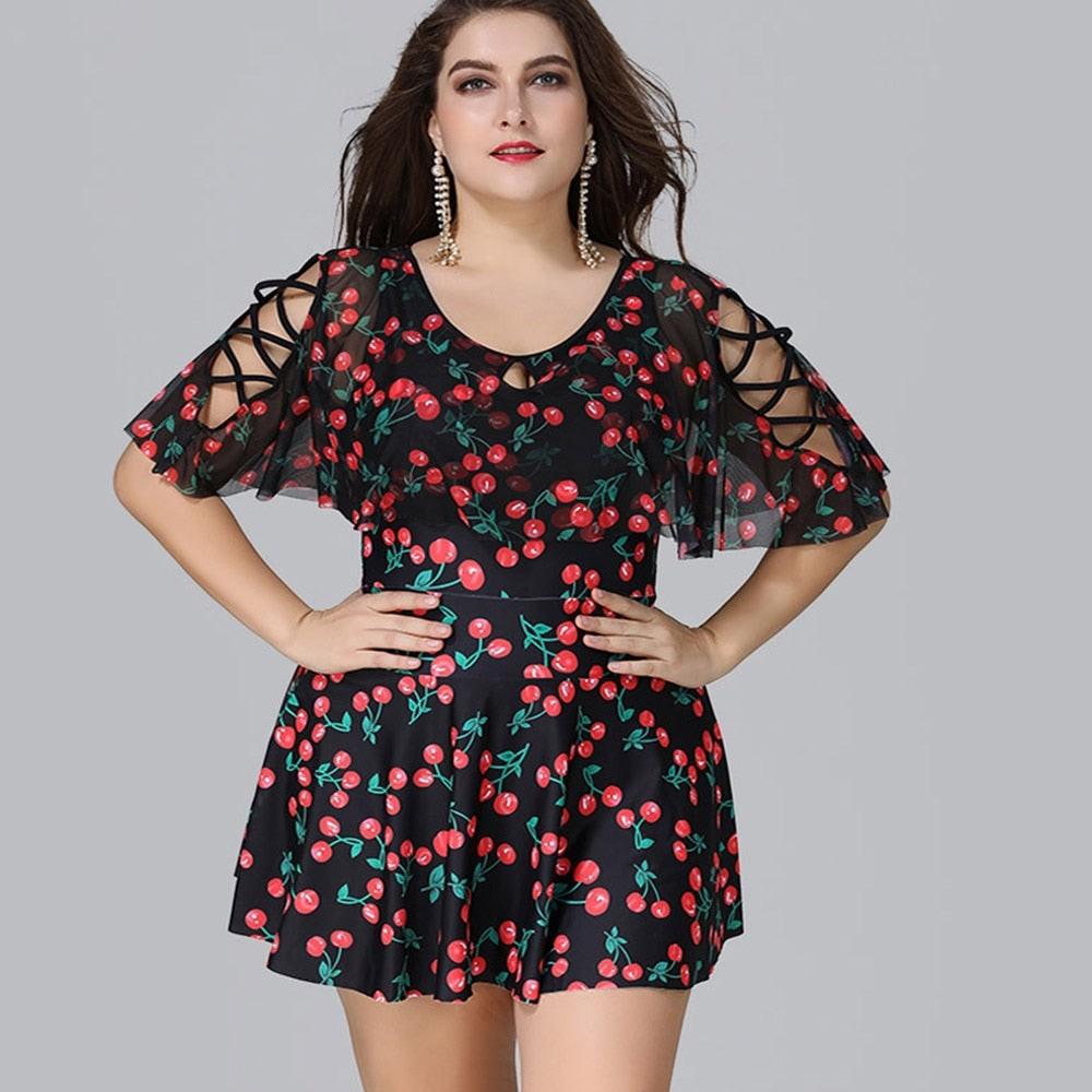 Plus-size Badpak Zwemjurk met Mouwen, Kleding | Dames, Badmode en Zwemkleding, Zwart, Zwemjurk, Badpak, Ophalen of Verzenden
