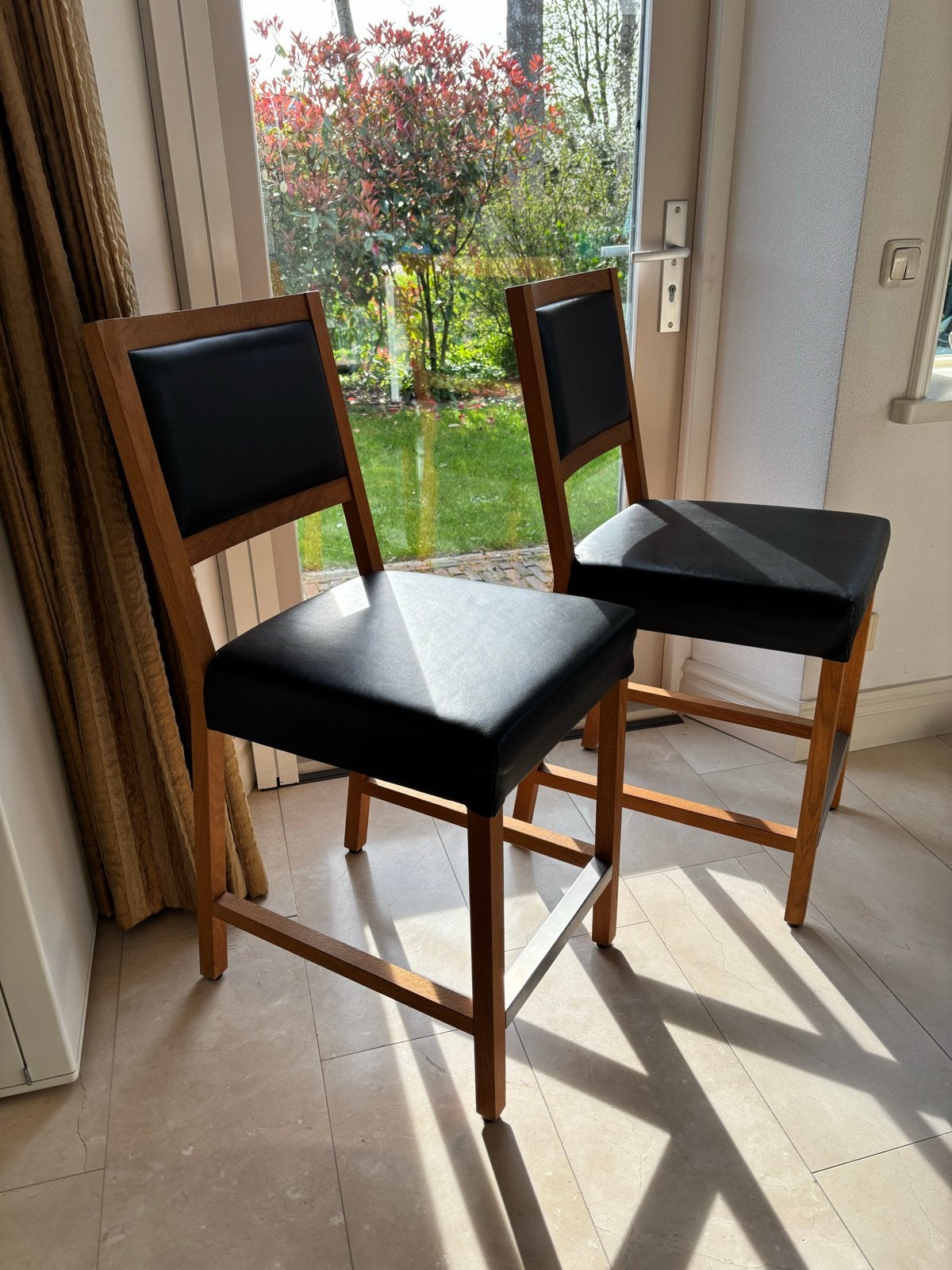 2 barkrukken - Jan des Bouvrie - Het Arsenaal, Gebruikt, Met voetsteun, Ophalen of Verzenden, 90 cm of meer