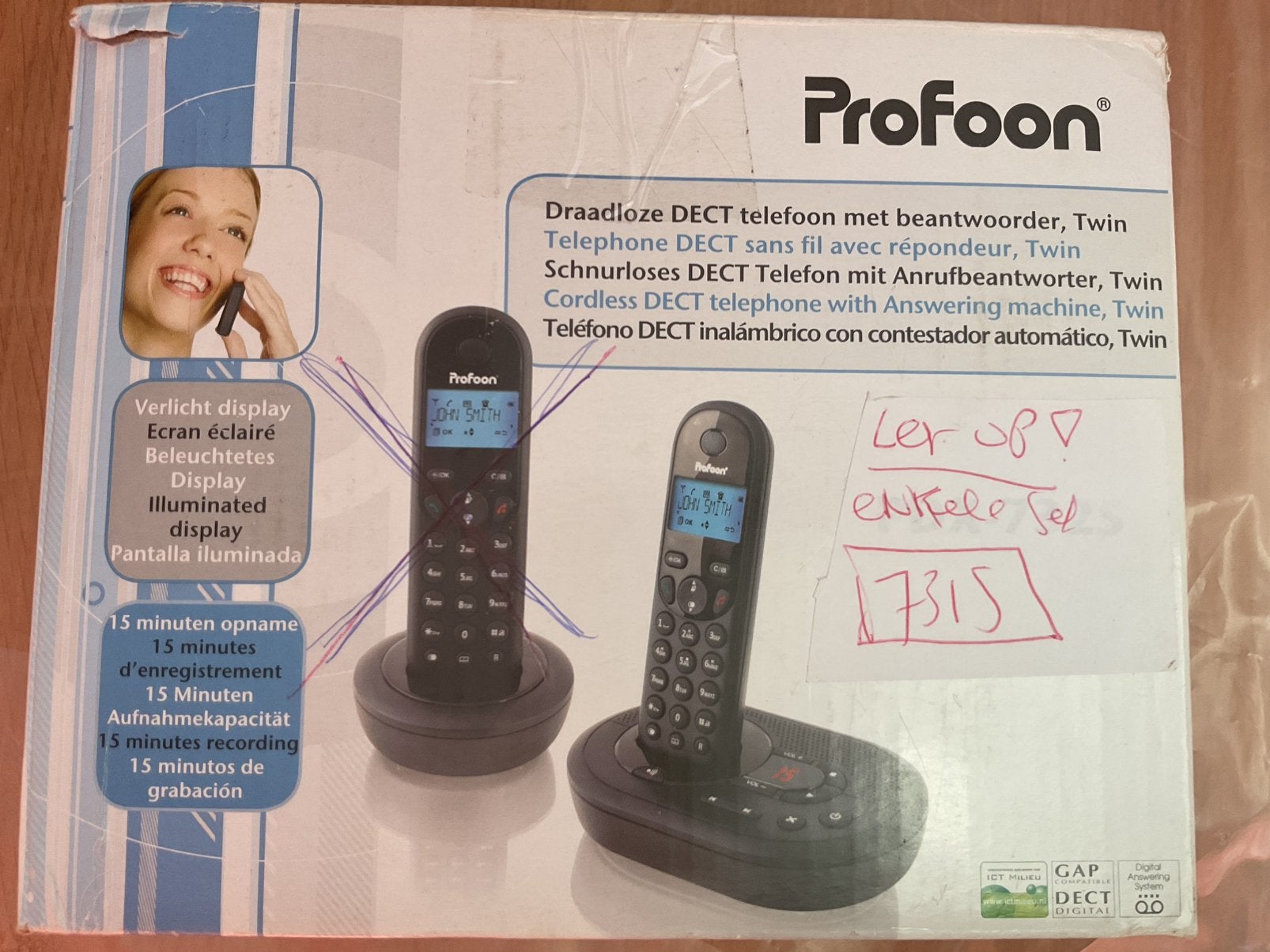 1 Gigaset + 1 Profoon vaste telefoons te koop, Ophalen, Zo goed als nieuw, 2 handsets