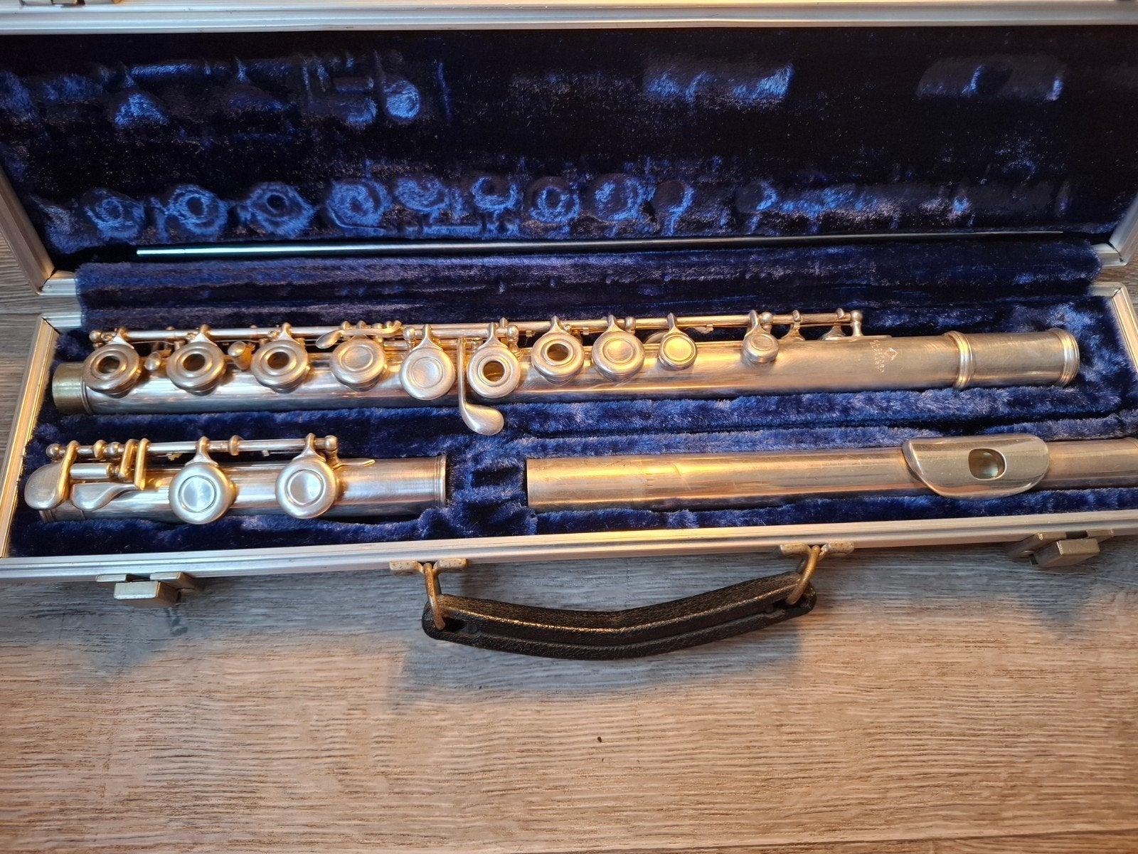 DeFord Model 103 Dwarsfluit – Massief Zilveren Kopstuk, Ophalen of Verzenden, Gebruikt, Dwarsfluit, Met koffer of tas