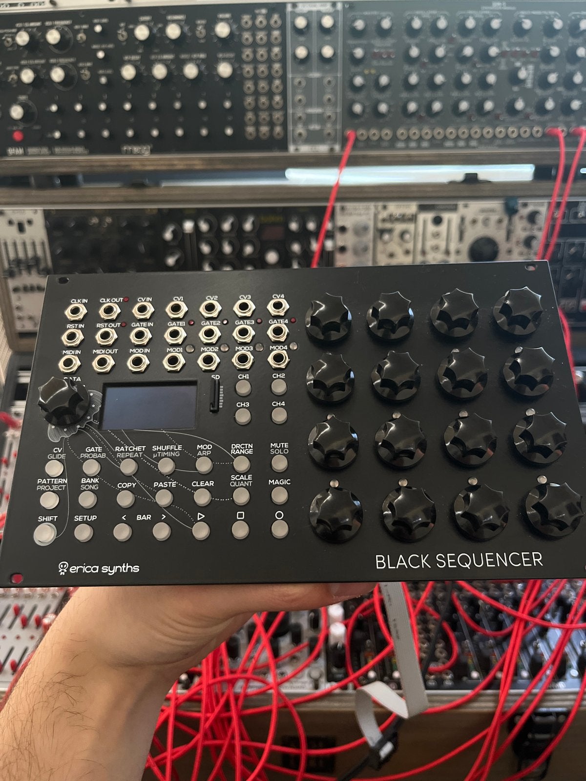 Erica Synths Black Sequencer - Eurorack Module, Overige merken, Zo goed als nieuw, Met midi-aansluiting, Overige aantallen