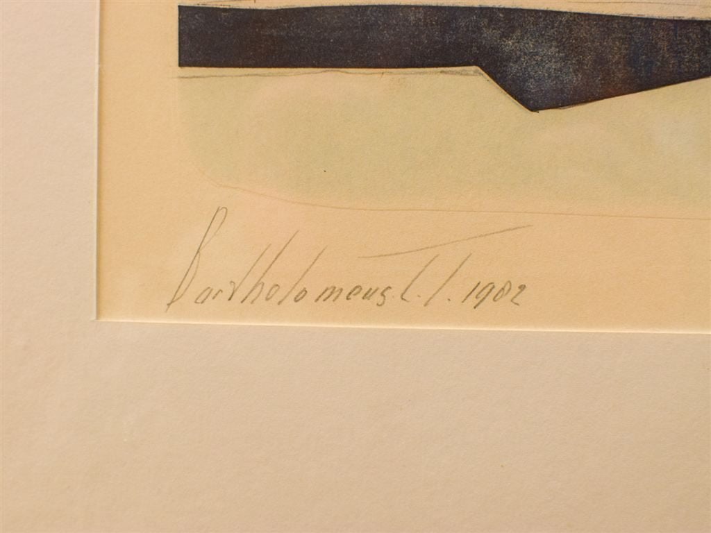Prent/tekening van het strand 51642, Ophalen of Verzenden, Voor 1940, Gebruikt, Overige onderwerpen