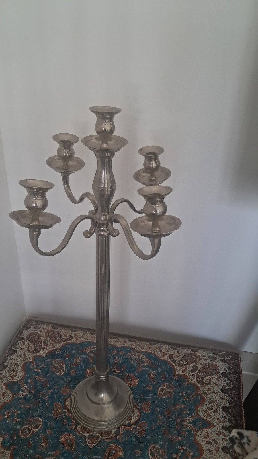 Elegante 5-armige kandelaar in goede staat, Ophalen, Overige materialen