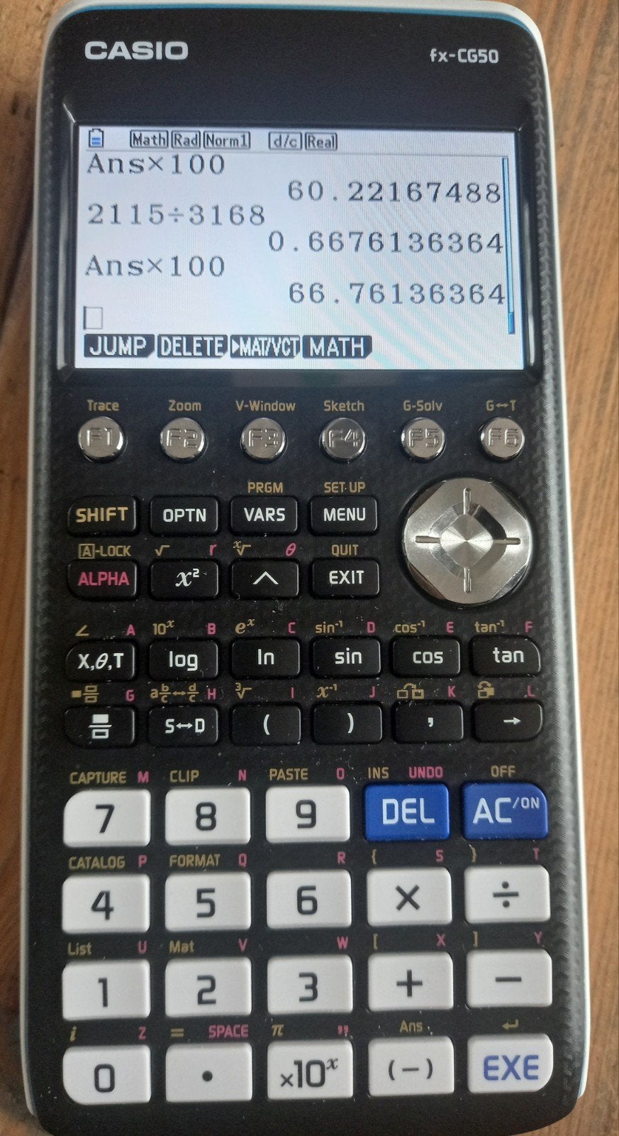 Casio fx-CG50 grafische rekenmachine verplichte examenstand, Diversen, Rekenmachines, Ophalen of Verzenden, Grafische rekenmachine