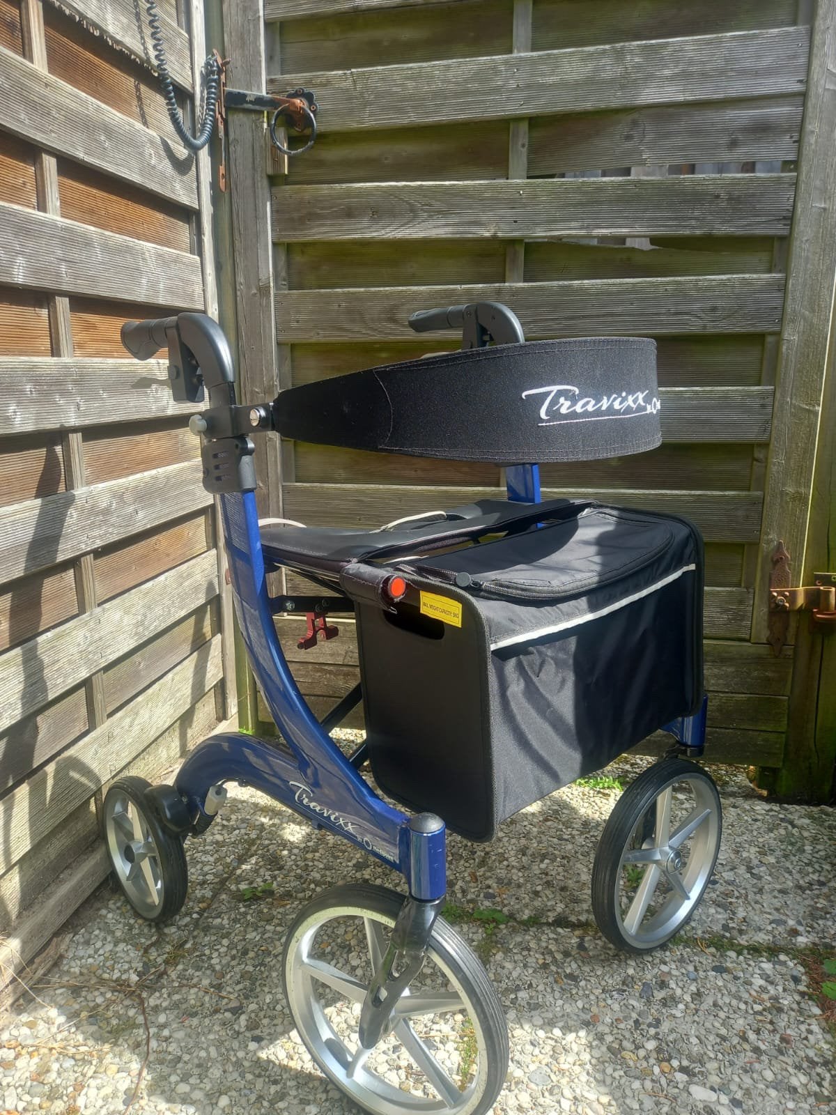 TNL rollator Travixx Deluxe Dark Blue S, Ophalen, Zo goed als nieuw