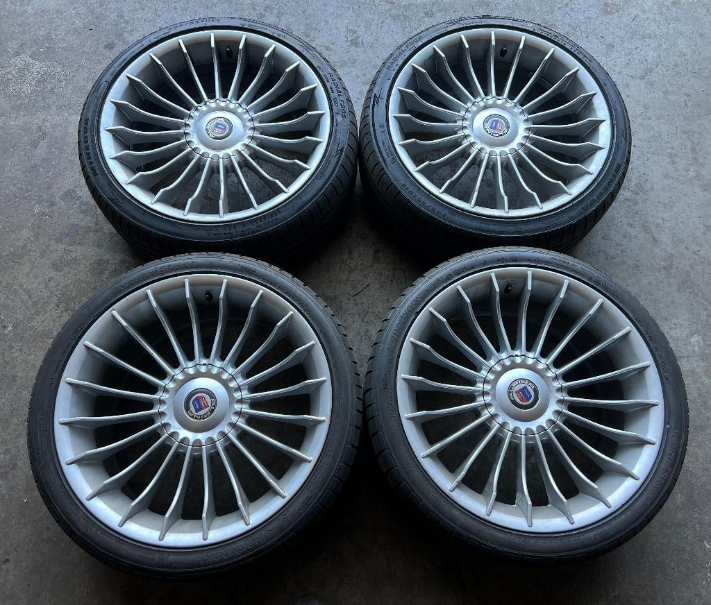 5x120 19 inch BMW E60, E61 Alpina Replica Velgen + Banden, Banden en Velgen, Personenwagen, Zomerbanden, Ophalen