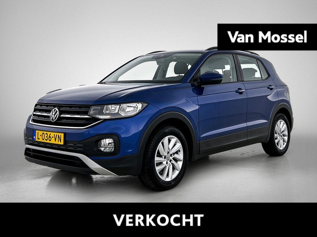 Volkswagen T-Cross 1.0 TSI Life 95 PK| Origineel Nederlands, Auto's, Volkswagen, 12 maanden, Gebruikt, 95 pk, Blauw