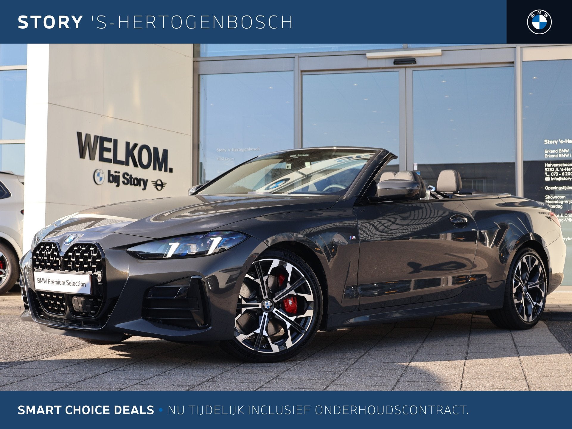 BMW 4 Serie Cabrio 430i xDrive High Executive M Sport Automa, Auto's, 1800 kg, 4 stoelen, Bedrijf, Vierwielaandrijving