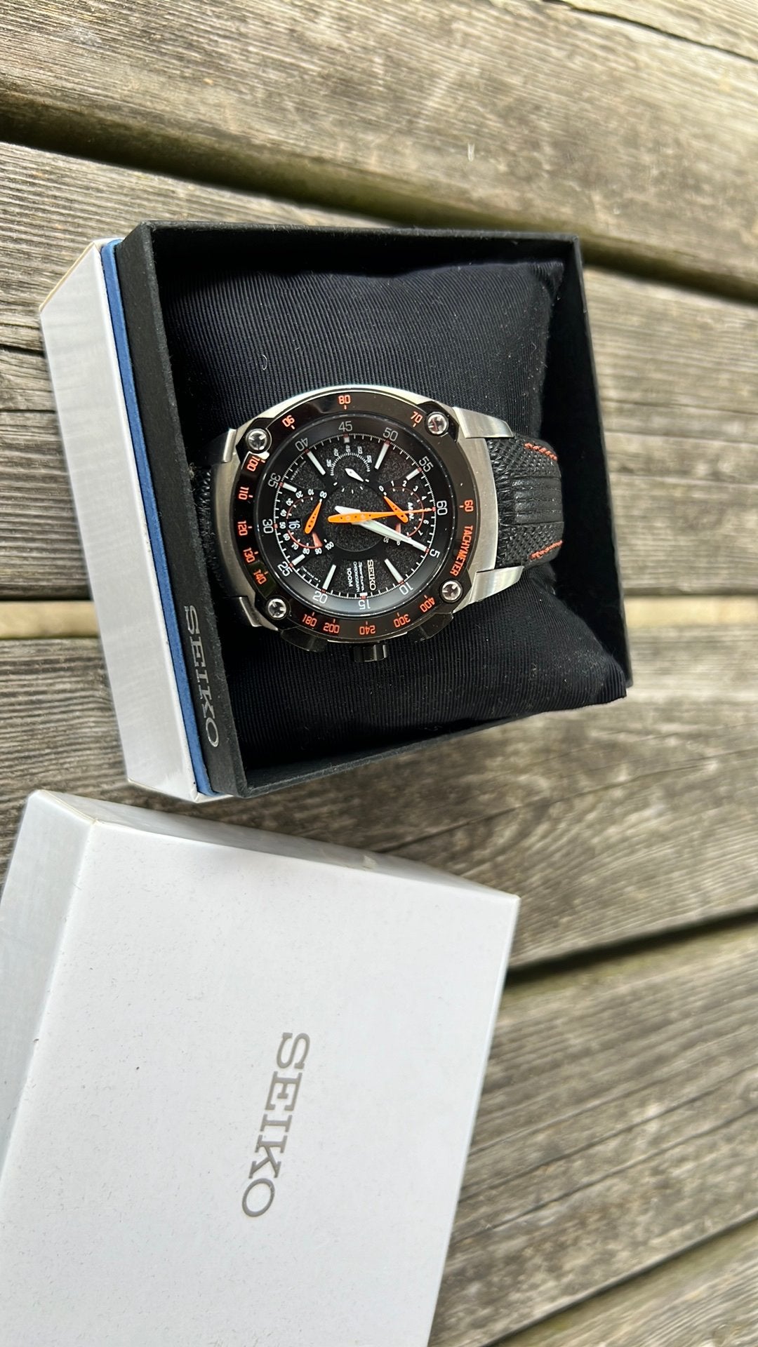 Seiko sportura chronograph heren horloge, Ophalen of Verzenden