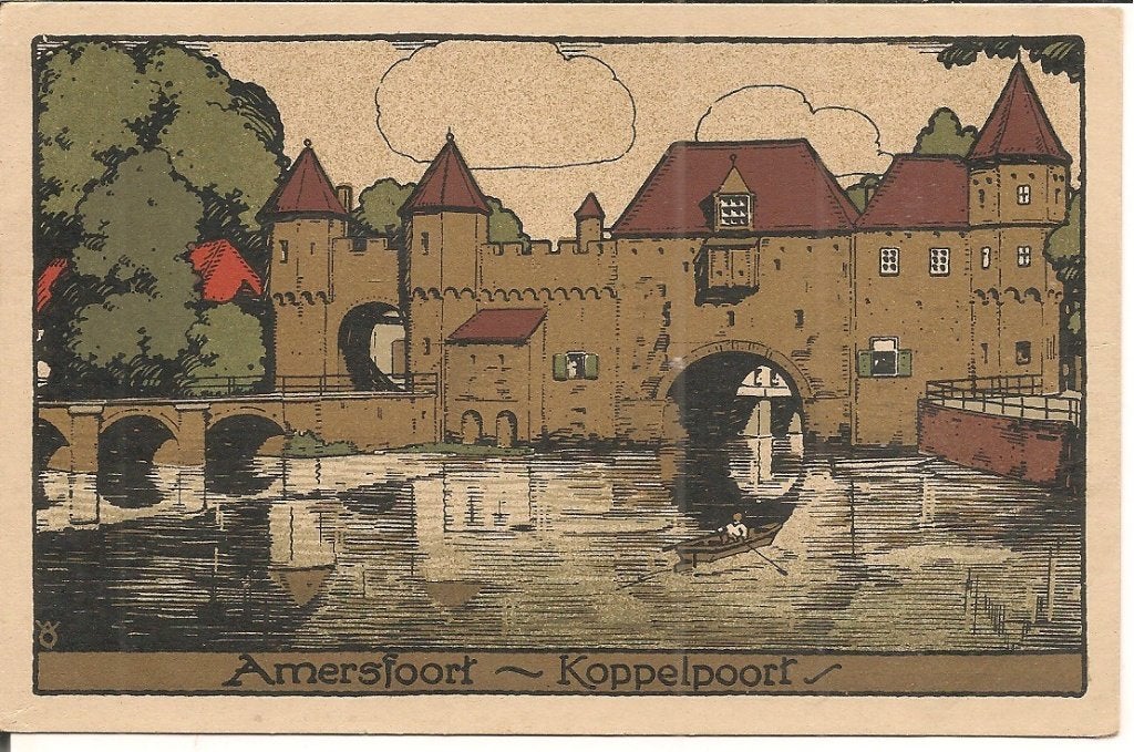 Ansichtkaart Amersfoort Koppelpoort - Rembrandt, Utrecht, Verzamelen, Ophalen of Verzenden, 1920 tot 1940, Ongelopen, Utrecht