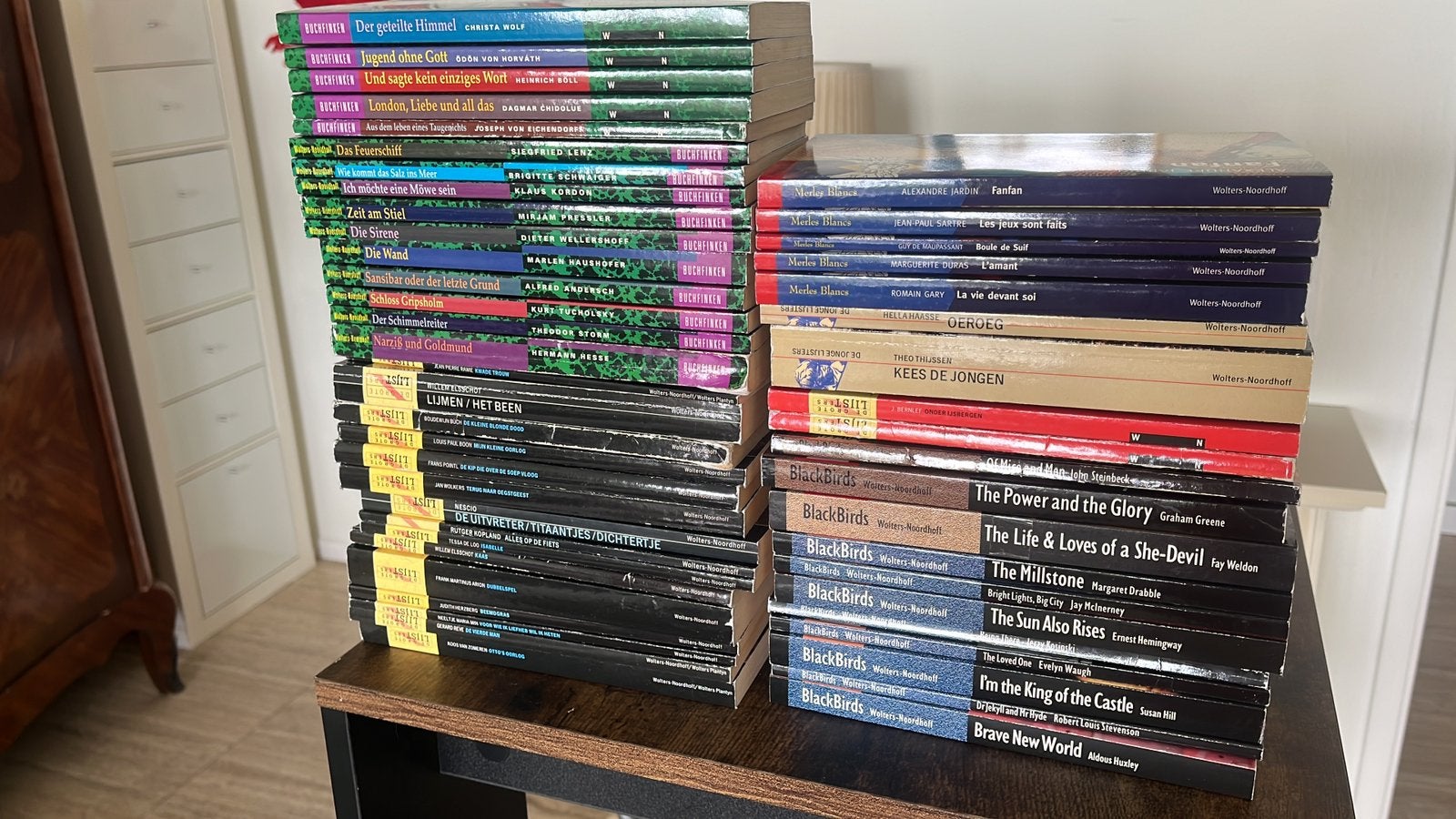Jonge Lijsters, Buchfinken, Merles Blancs en Black Birds, Boeken, Ophalen, Gelezen