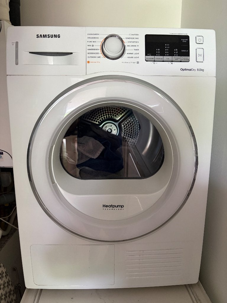 Samsung wasdroger, Witgoed en Apparatuur, Wasdrogers, Ophalen, 6 tot 8 kg, Gebruikt, 85 tot 90 cm
