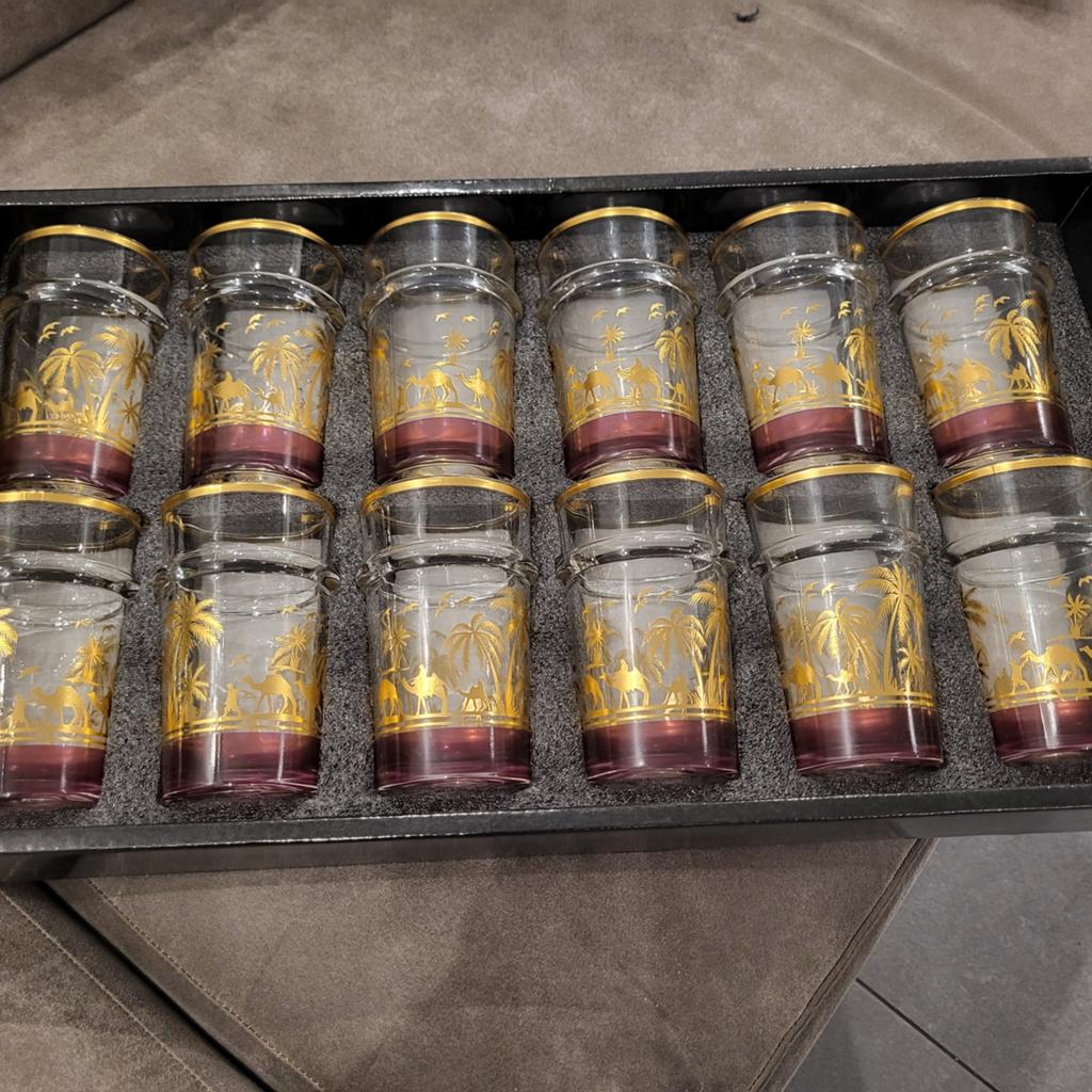 Marokkaans thee glazen nieuw in verpakking, Overige munten, Ophalen of Verzenden, Nieuw