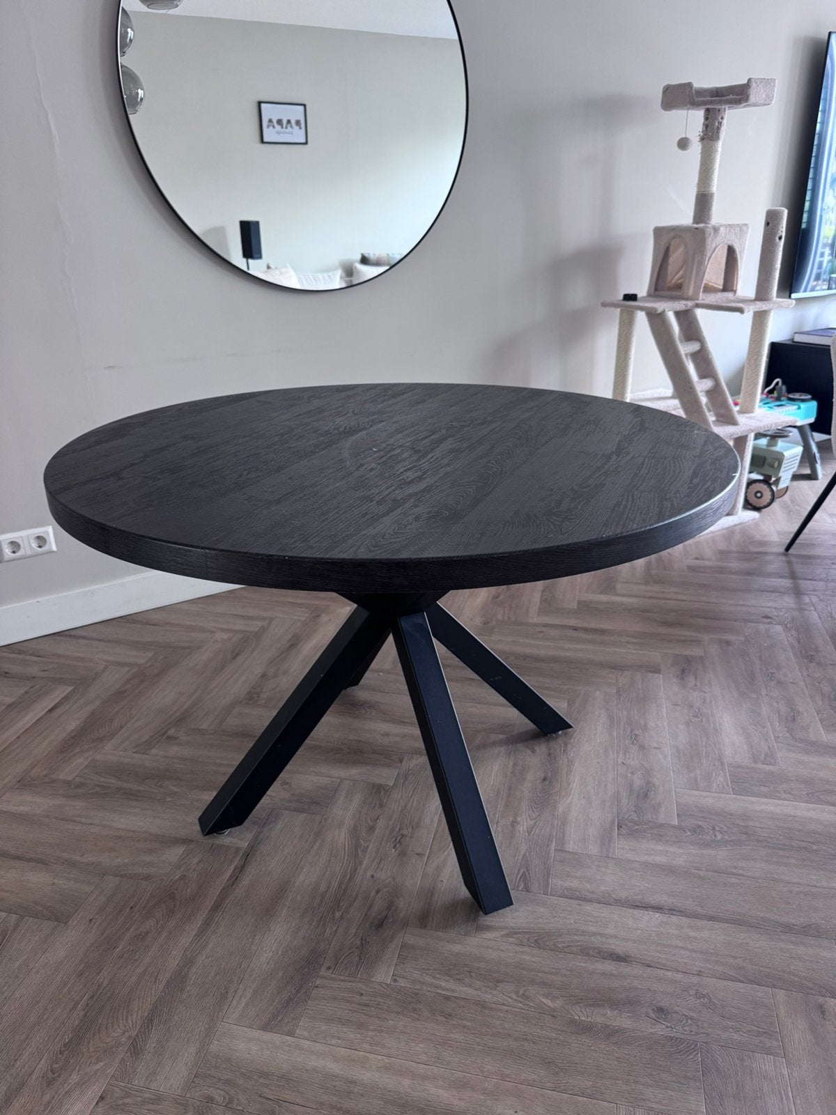 Eettafel rond, Huis en Inrichting, Tafels | Eettafels, Ophalen, Gebruikt, Rond, Vier personen