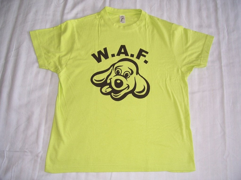 Mooi groen shirt korte mouw maat 146/152 met hondje, Ophalen of Verzenden, Zo goed als nieuw, Jongen of Meisje, Shirt of Longsleeve