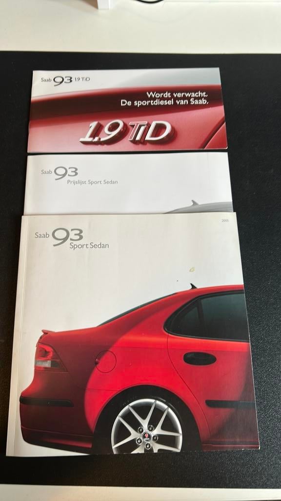Saab 9-3 folders 2005 alle types, Ophalen of Verzenden, Zo goed als nieuw, Overige merken
