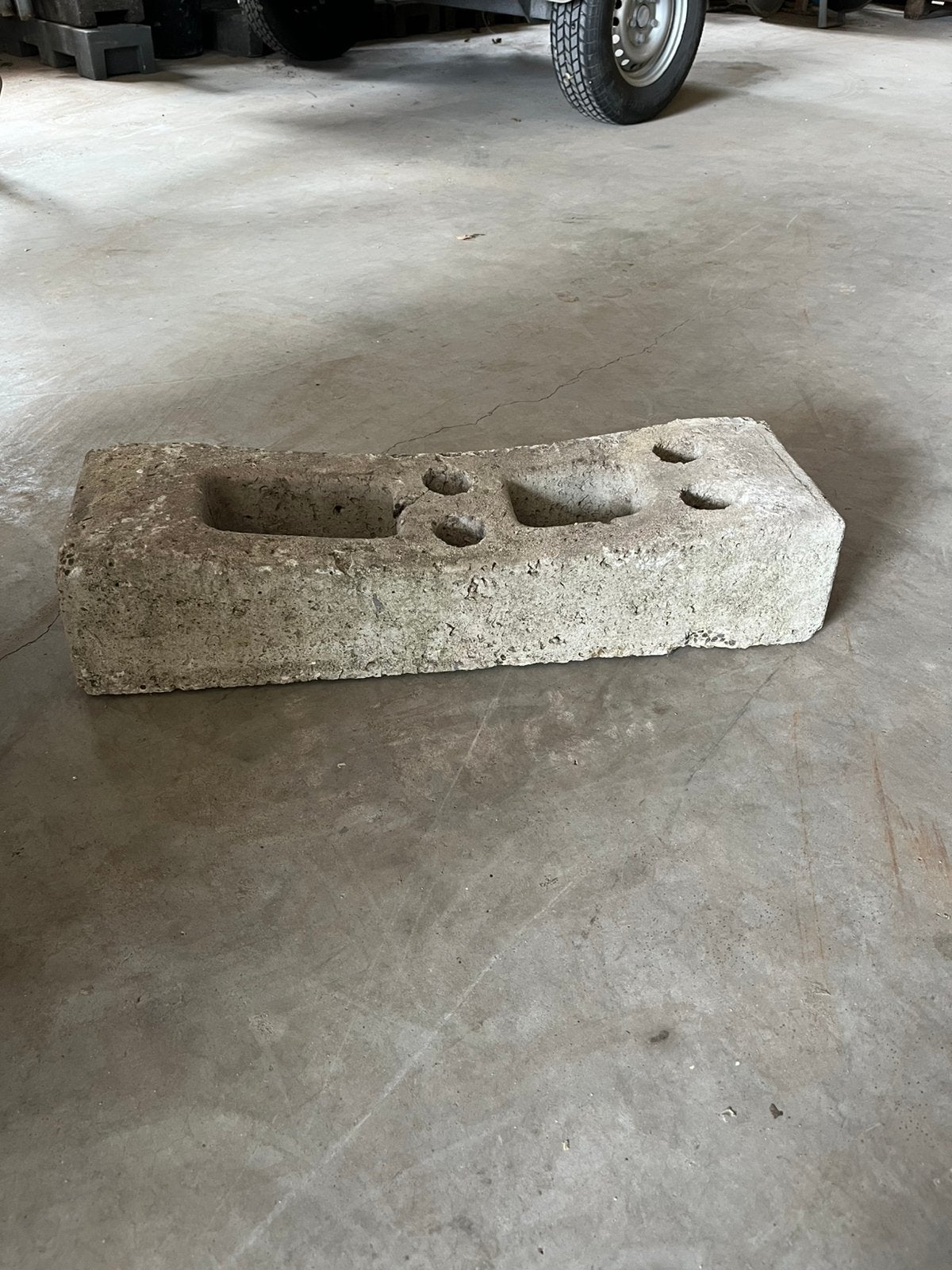 Bouwhek voeten. Betonnen bouwhekken voet., Ophalen, Gebruikt