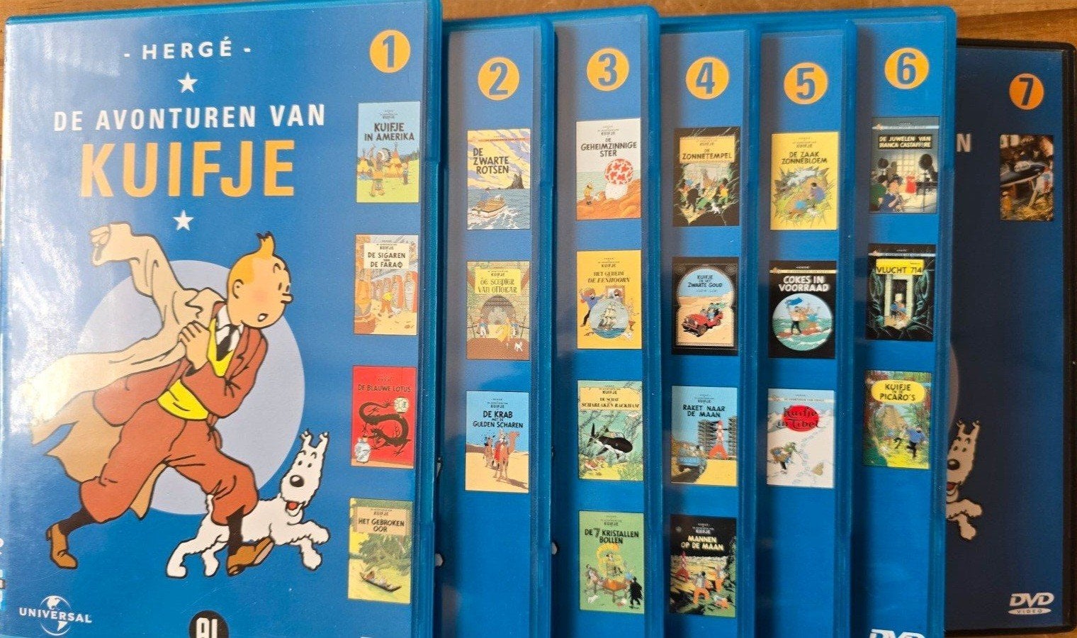 Kuifje complete dvd serie., Spelcomputers en Games, Games | Atari, 1 speler, Ophalen of Verzenden, Zo goed als nieuw, Overige modellen