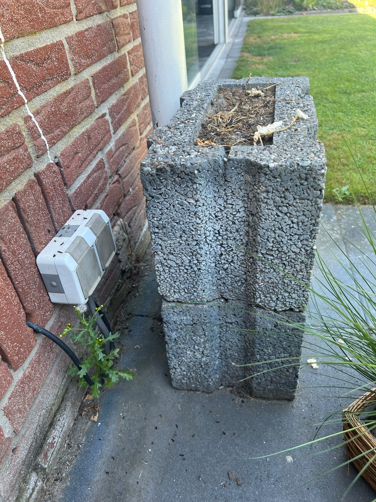 14 Betonblokken 40x20x20 cm - Tuin of Border, Tuin en Terras, Ophalen, Gebruikt, Blok, Beton