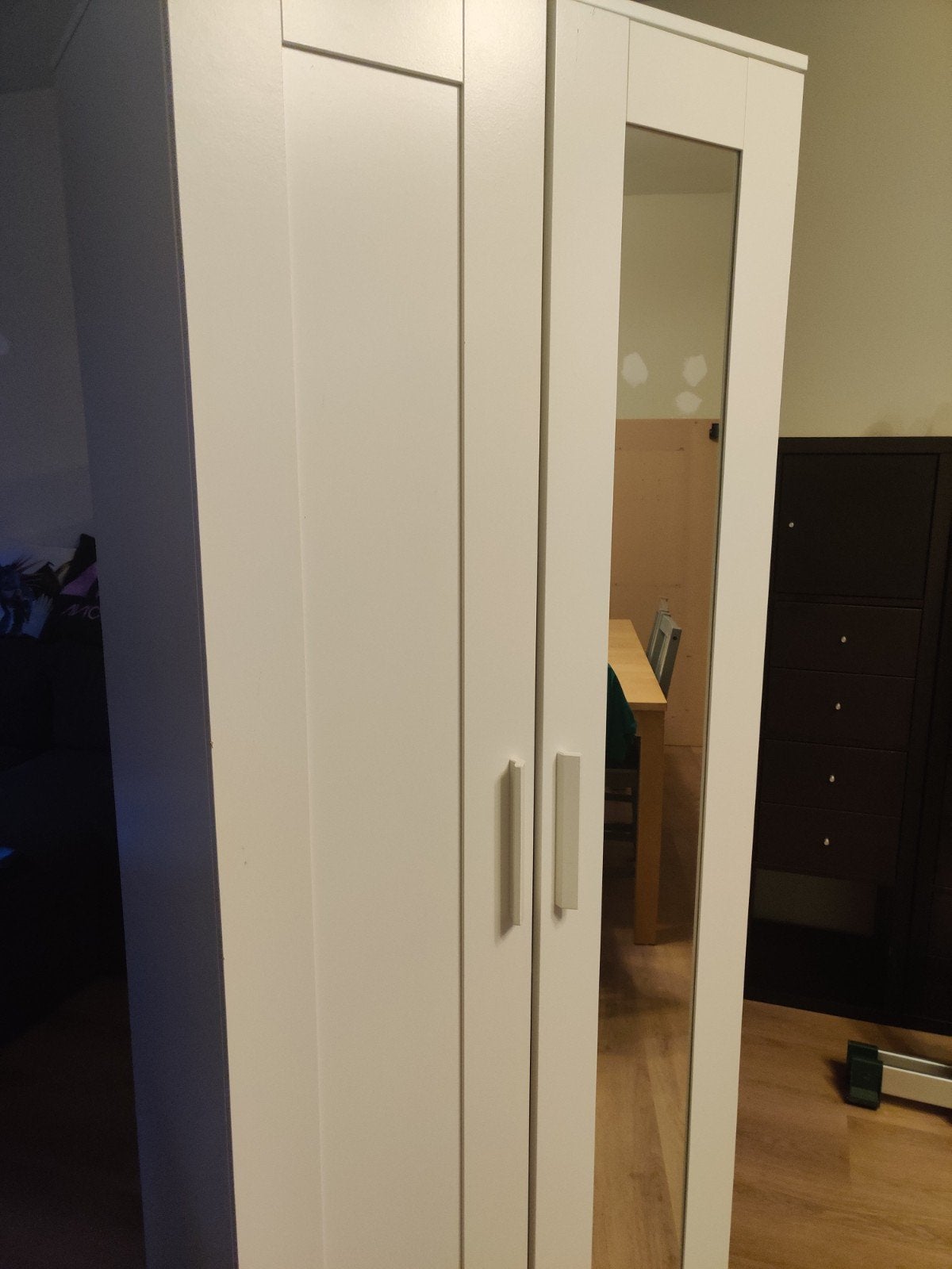 IKEA BRIMNES kledingkast met spiegeldeur, DIT WEEKEND NOG., Ophalen, Met deur(en), Gebruikt, 50 tot 100 cm