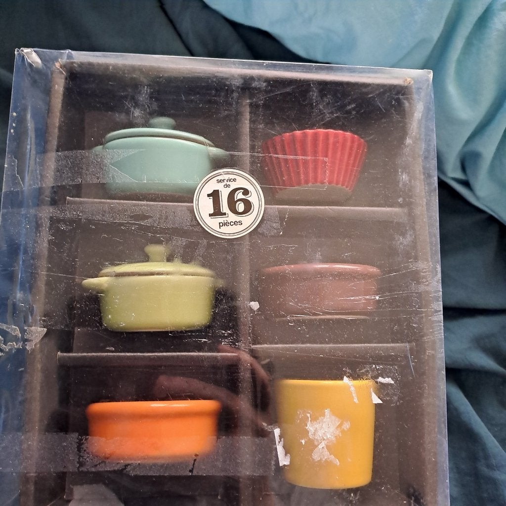 Mini pannetjes, Huis en Inrichting, Ophalen of Verzenden, Zo goed als nieuw, Overige materialen, Pannenset