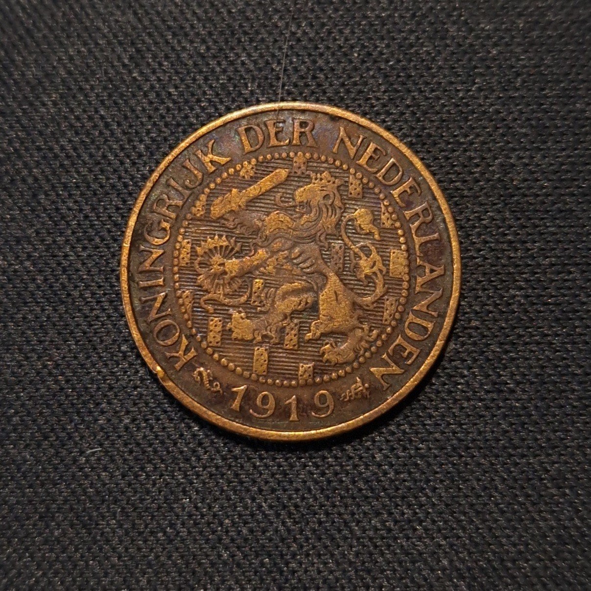1 cent 1919, Verzenden, Koningin Wilhelmina, 1 cent, Losse munt