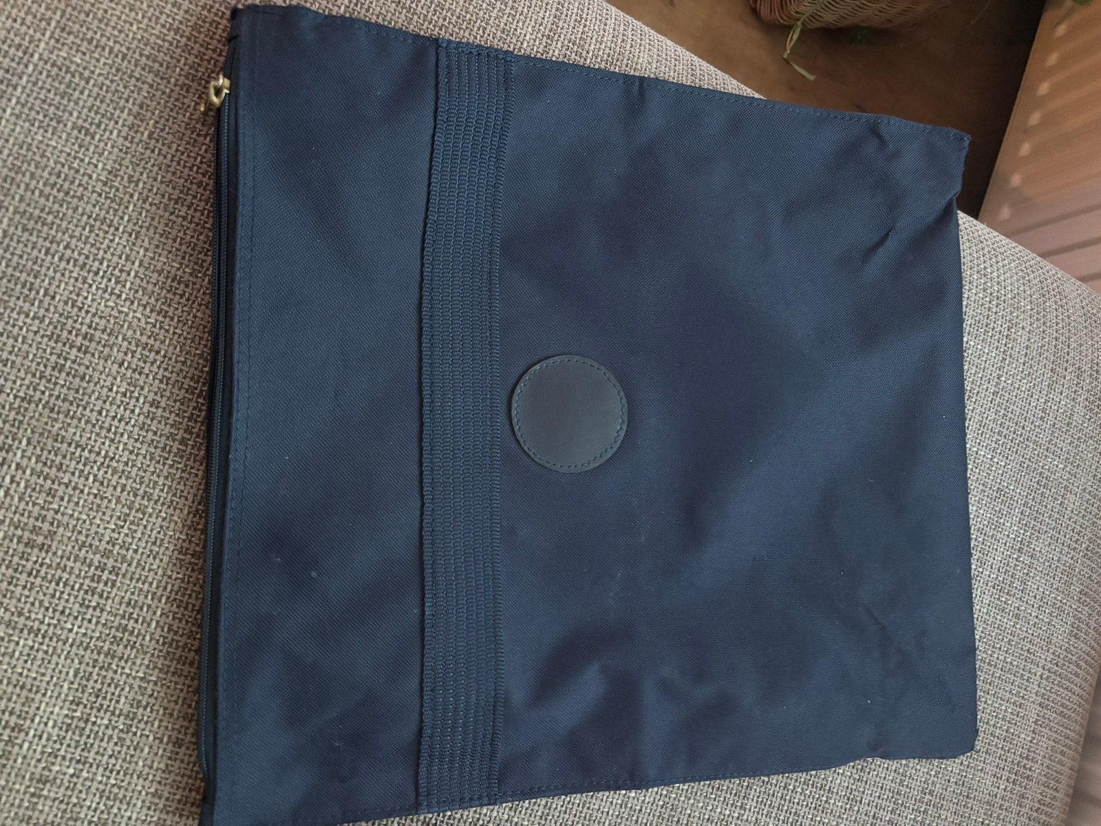 Donkerblauwe clutch/documententas 40x36 cm, Ophalen of Verzenden, Gebruikt, Blauw, Overige typen