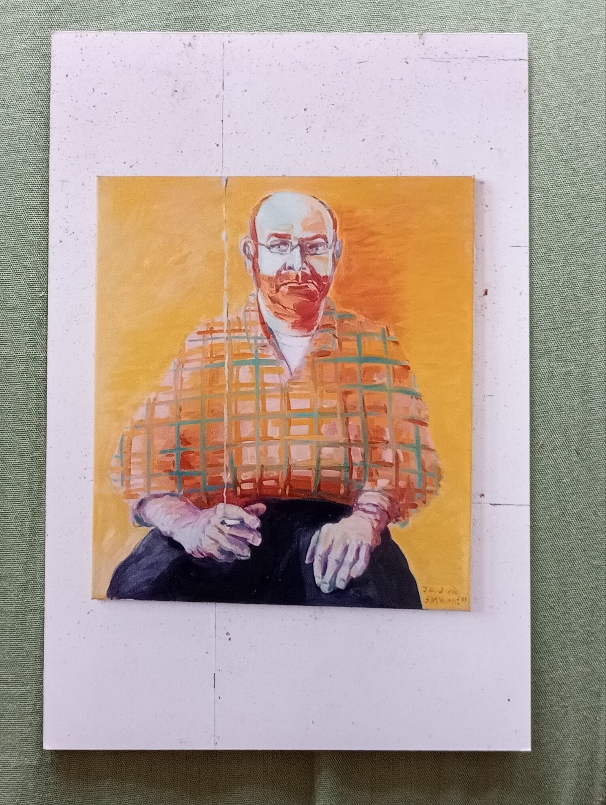 Simon Kramer Persfoto gesigneerd-portret Jack Goderie, Verzenden