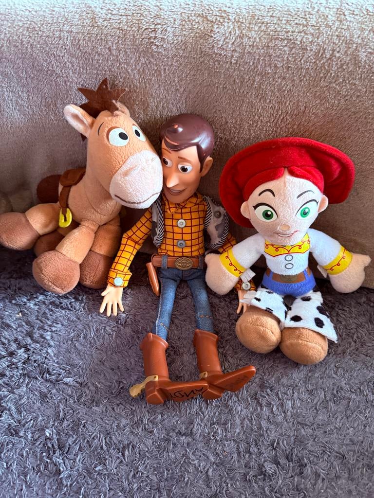 Toy Story Woody, Jessie en Bullseye speelgoedset, Ophalen of Verzenden, Zo goed als nieuw