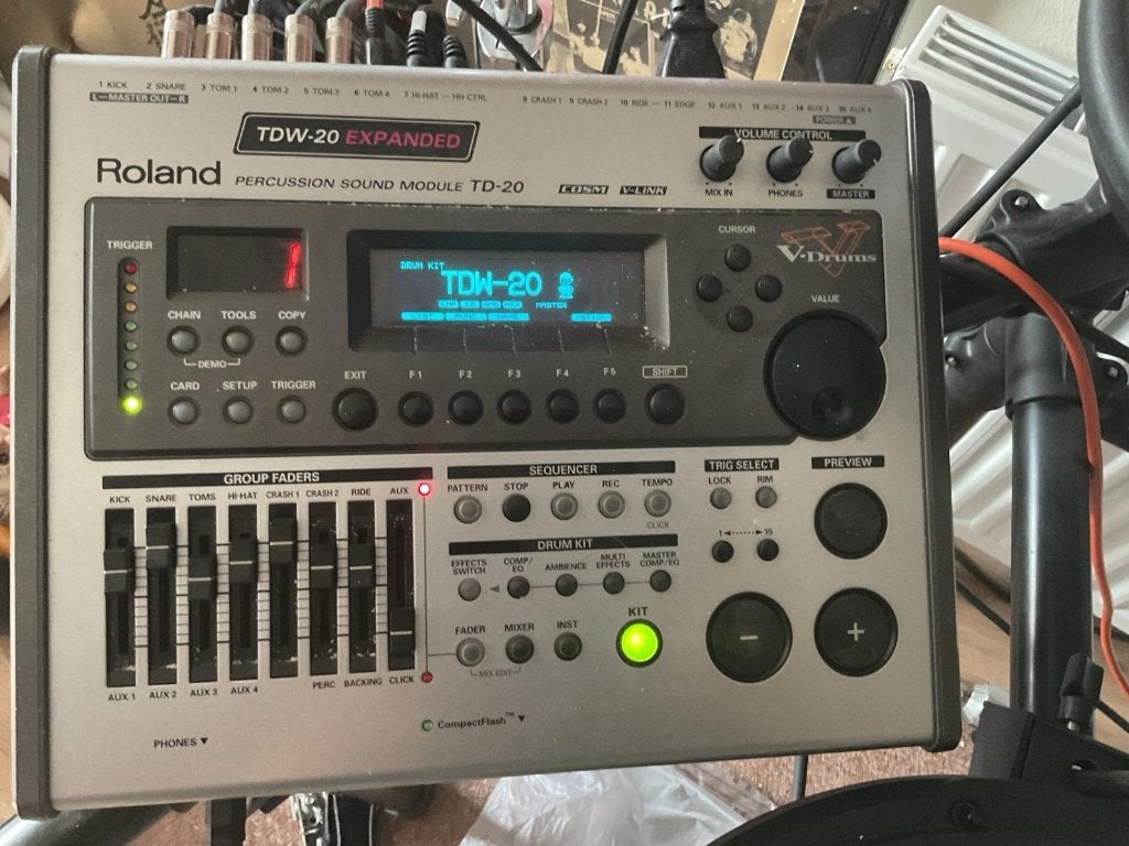 ROLAND TD 20 drum - percussie MODULE, Ophalen of Verzenden, Gebruikt, Drums of Percussie