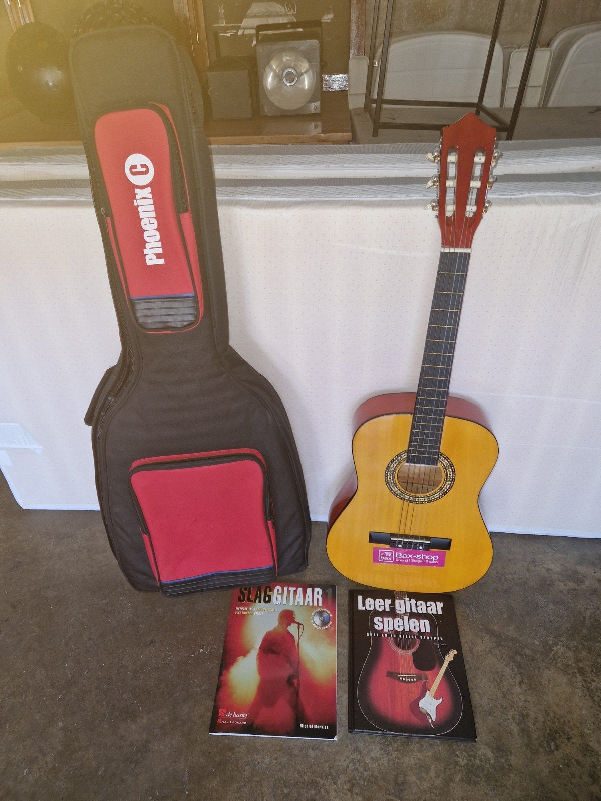 Gomez Klassieke Gitaar Model GOMEZ036/YW met hoes en boeken, Ophalen of Verzenden, Gebruikt, Klassieke of Spaanse gitaar, Met koffer